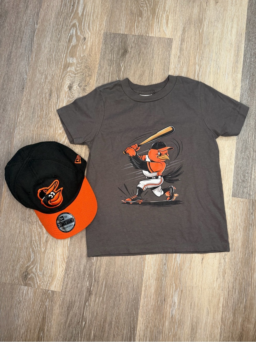 Baltimore Orioles Toddler 4T Shirt + Hat Set MLB Baseball Boys